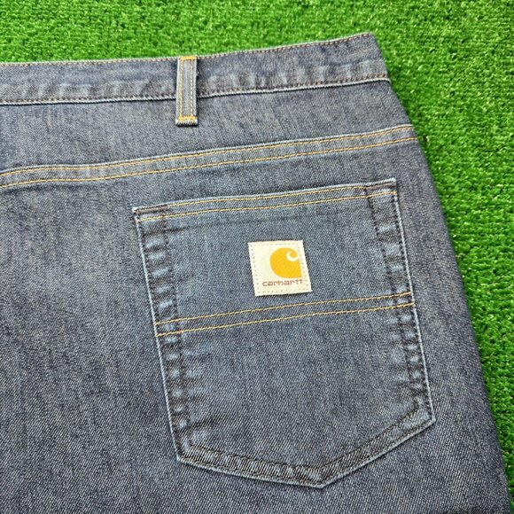 Carhartt Jeans Womens 24 RG Blue Denim Relaxed Fit Outdoors Work Wear 393-83 - Picture 10 of 10